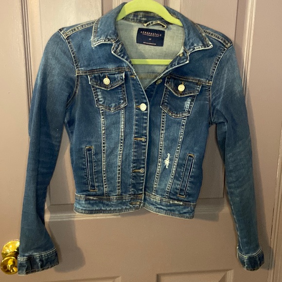 Aeropostale Jackets & Blazers - Aeropostale Women's Size Small Blue Button Front Denim Jean Jacket